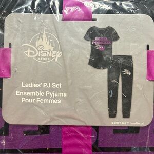 Disney Store Star Wars Rebel Princess Ladies' PJ Set - Black and Pink xs